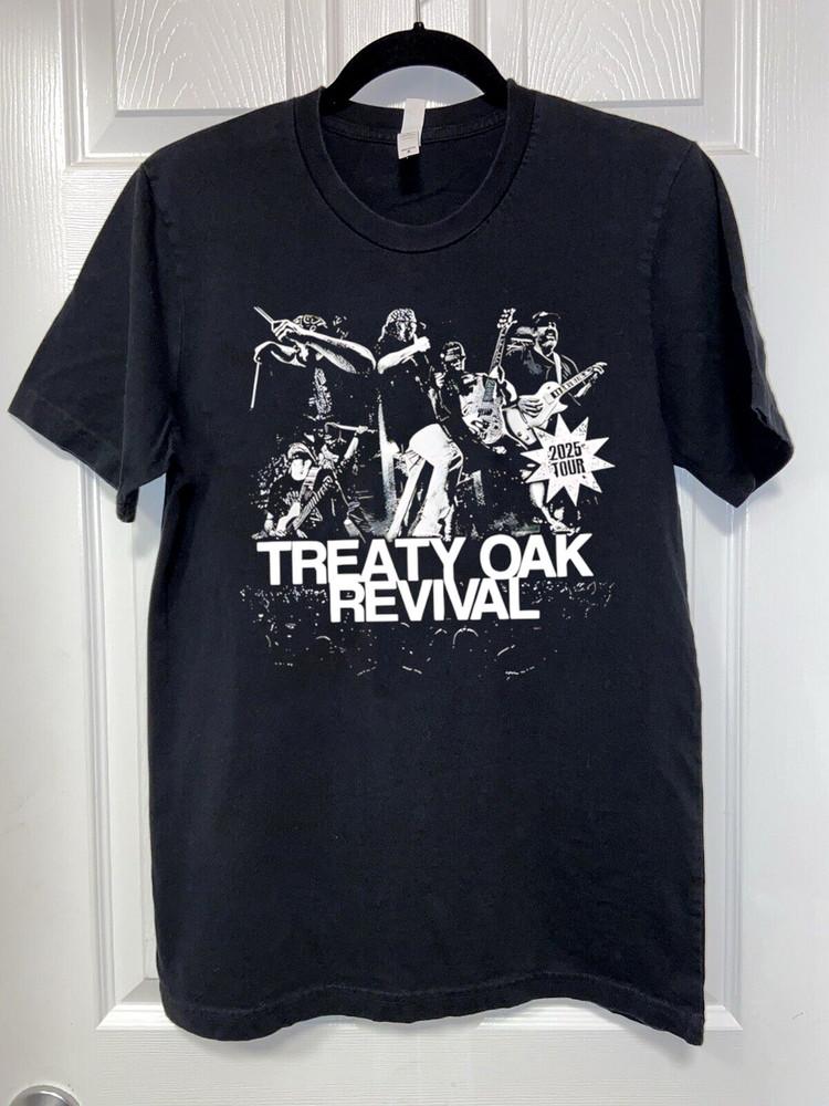 Collection Treaty Oak Revival 2025 Tour T Shirt Black All Size Unisex T-Shirt L