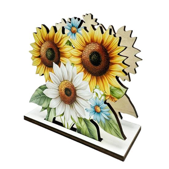 Flower Napkin Holder for Table Decor, Floral Paper Towel Holder, Freestanding Napkin Dispenser for Kitchen Dinner Restaurant Bar Decoration