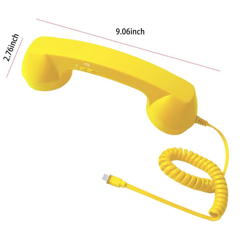 Landline Handle Receiver Ergonomics Creative Telephone Head Set Portable Vintage Phone Headset for Cell Mobile Video Conferences