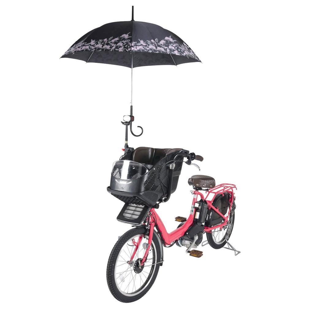 Daiichi Seiko Ds Umbrella Compatible with Bicycles with Front Child Seats and Silver 6 Catch, Cars, Black, No.