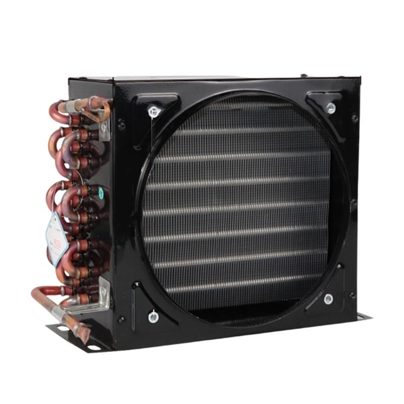 Low Noise Refrigerator Condenser Industrial Compressor Equipment Refrigeration Cooling Coil Air Cooled Radiator 3 8HP condenser