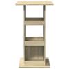 Bar Table with Shelves Sonoma Oak Finish 60 X 60 X 102 Cm Particleboard