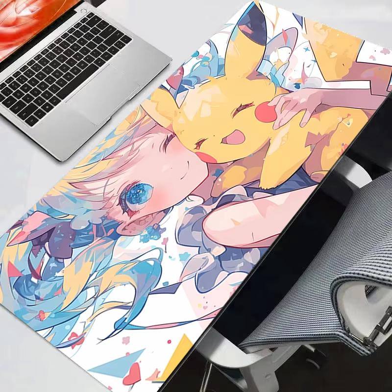 Simple Green Bulbasaur Art Large Gaming Mouse Pad Waterproof Nonslip 800x300x2mm