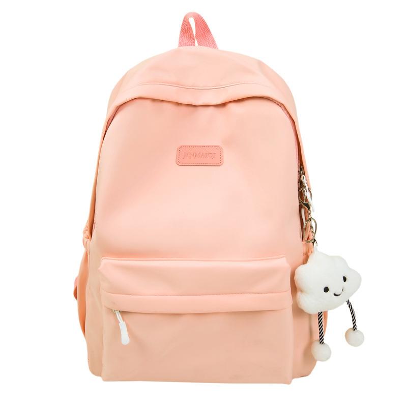 Schoolbag new female students junior high school students high school students large capacity college students backpack wind simple backpack computer