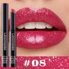 Rossetto perlescente al diamante, impermeabile, a lunga tenuta, antiaderente, opaco, vellutato, lucido, labbra rosse sexy, cosmetici per il trucco