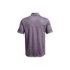 Under Armour Solid Color Straight Cut Short Sleeve Polo Shirt Men tops Gray 1351131-033