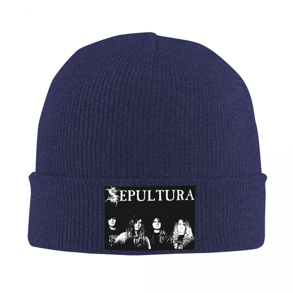 

Sepultura Slayer Death Metal Warm Knitted Cap Winter Knit Bonnet Hat Skullies Beanies Hip Hop Caps for Unisex One Size
