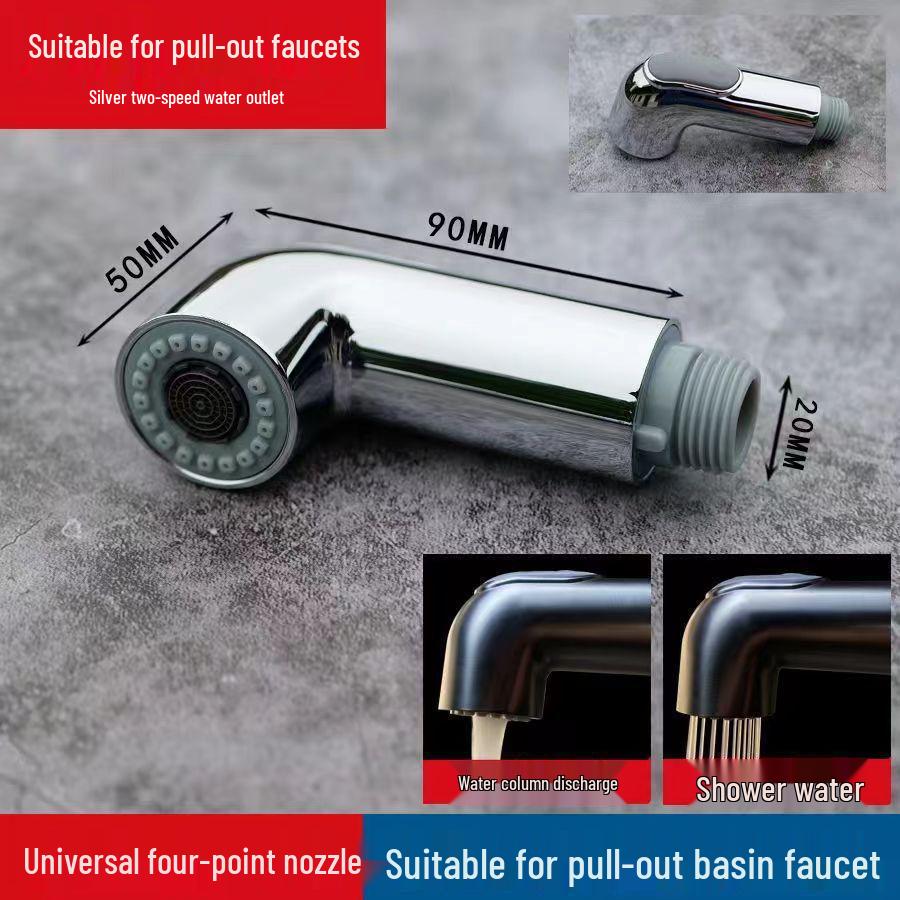 Precision Kitchen Sink Pull-Out Faucet Replacement: Anti-Splash Retractable Shower Nozzle