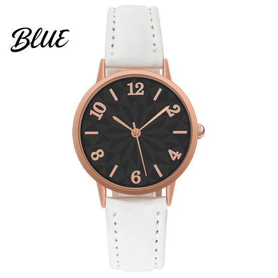 Alloy Case Watches Women Faux Leather Strap Watch Round Dial Quartz Casual Formal Wristwatch Ladies Wristwatch Gifts for Her