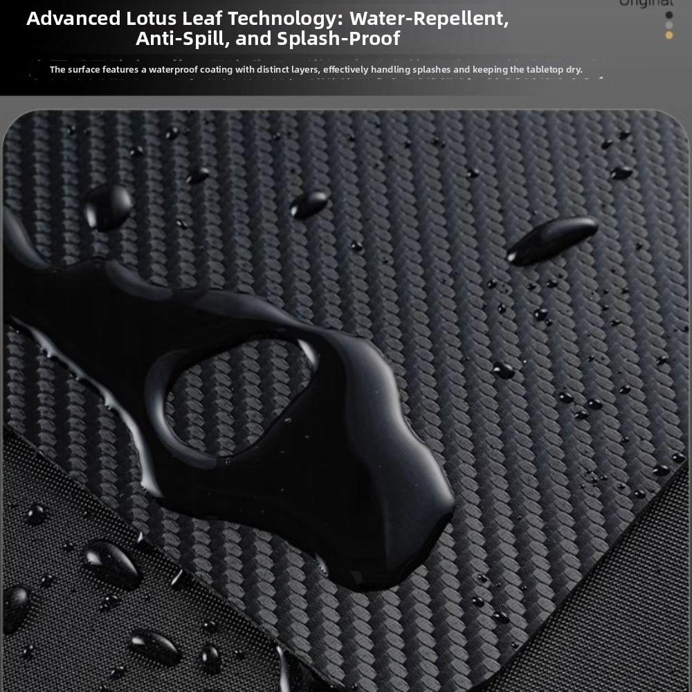 Waterproof Carbon Fiber Mouse Pad Large Size PVC Desk Mat Non-slip Gamer Accessories Computer Keyboard Pad for Home Office