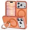 For iPhone 17 Magnetic Case PC + TPU Protective Phone Back Cover (No PET Film)