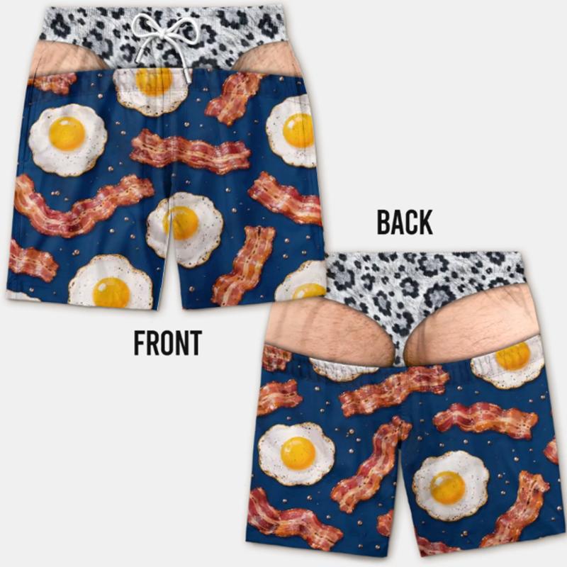Pantaloncini da Spiaggia Estivi da Uomo Stampati in 3D