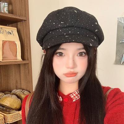 Octagonal Hat for Women In Autumn and Winter Sweet and Versatile Showing Face  Small Summer Sun Protection  Bailey's New Painter's Hat Trend