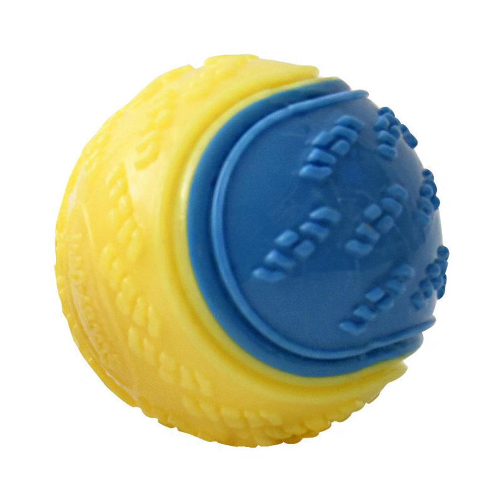 Toys for Dog Pet Teeth Cleaning Bite Resistance Squeaky Dog Ball Toy Dogs Interactive Toys Soft TPR