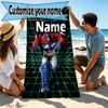 Custom Name Personalized Transformers Print Beach Towel, for Trip Camping Beach Party Home Decor, Birthday Gift for Family & Friends
