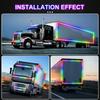 Truck Led Singal Light Night Driving Safety Warning Light RGB 7 Colorful Flashing Atmosphere Lamp 24V Car Decorative Light
