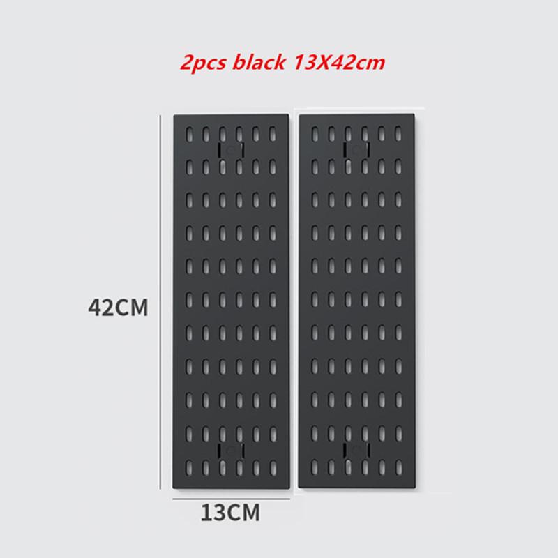 Punch-free Hole Board Vertical Desktop Wall Hanging Office Desk Storage Shelf Reading Room Desktop Kitchen Bathroom Storage Rack