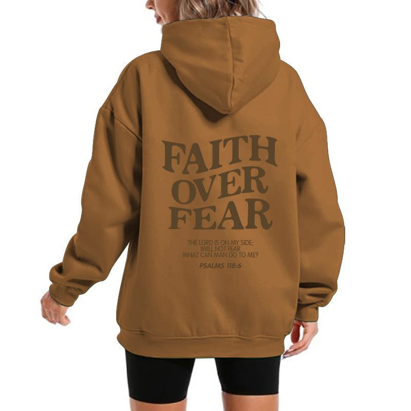 2025 popular men's and women's fleece sweater letter print kangaroo pocket new hooded sweater