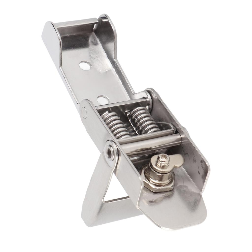1pc Stainless Steel 304 Spring Toggle Latch Clamp Box Case Shipping Device Cabinet Locking Tool