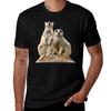 Erdmännchen T-Shirt Übergröße Locker Kurzarm Oberteil