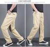 Men's Plus Size Pure Cotton Casual Pants - Spring/Autumn Trendy Workwear 2024
