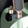 Wall Mounted Hair Dryer Holder Compartment Design Detachable Hair Dryer Hanger Storage Rack for