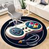 1pc Gamepad Controller Office Round Area Rug, Under Office Chairs Bedroom Living Room Home Decor, Room Deco, Available in Various Sizes