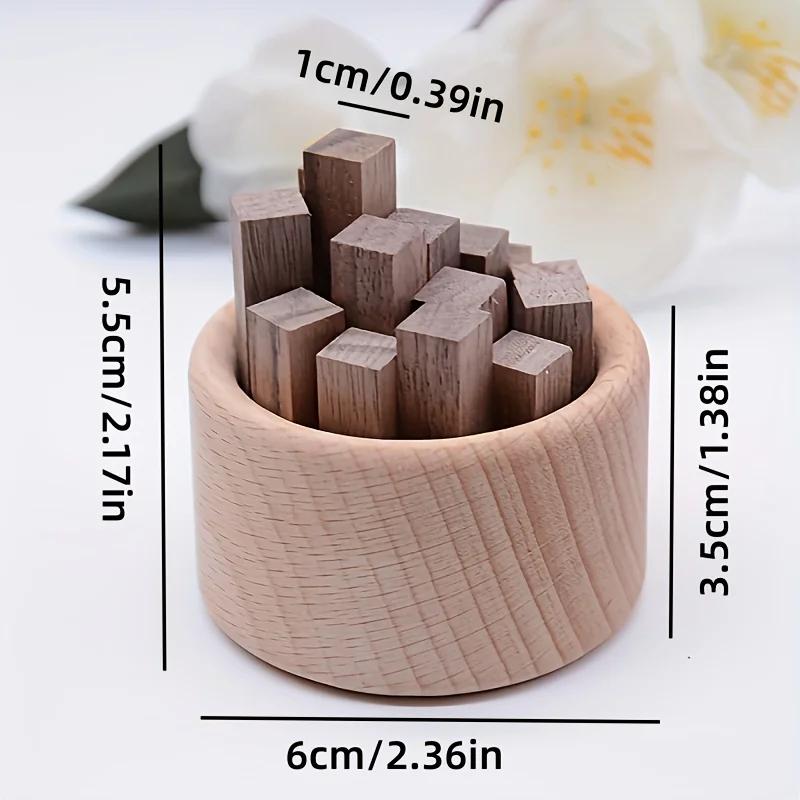 1pc Elegant Small Fireplace Shape Scent Diffuser - Stylish Cylindrical Design, Suitable for Home and Car Decoration, Diffuser