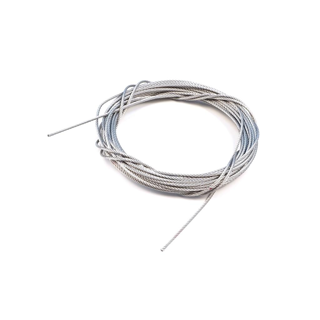 EDP1299-1 Door Hood Trunk Release Locking Latch Bowden Repair Cable AISI 304 Steel Wire Rope 7x7 Strands Diameter 1.2 Mm Length 10 Meter