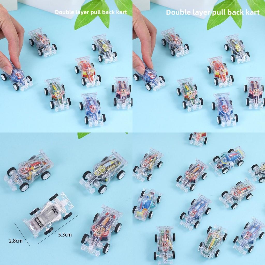 Plastic Mini Race Car With Rebound Feature Suitable For Playroom Childrens