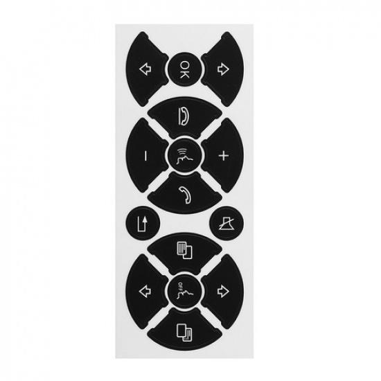 Switch Button Sticker Front 1 Pcs Black Direct Replacement Fix Scratched