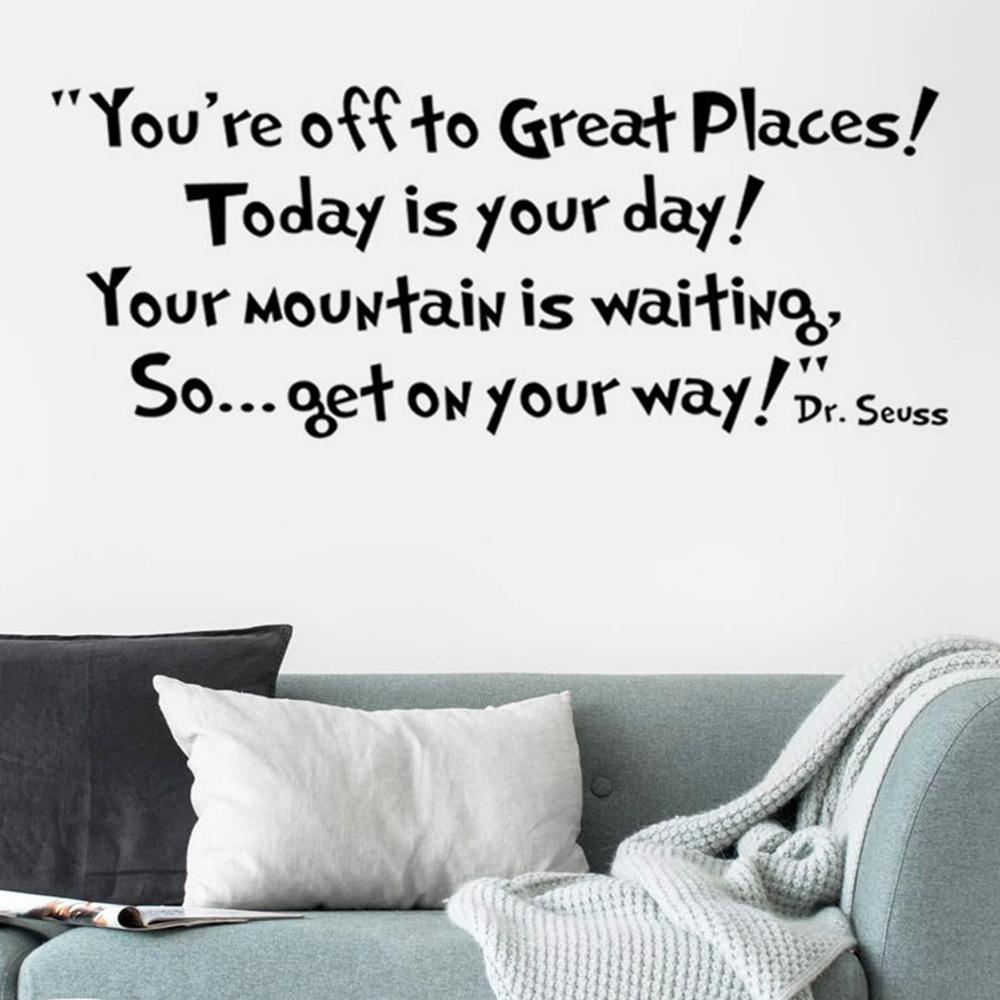 

English Proverbs: Bedroom Living Room Home Background Wall Beautification Wall Stickers