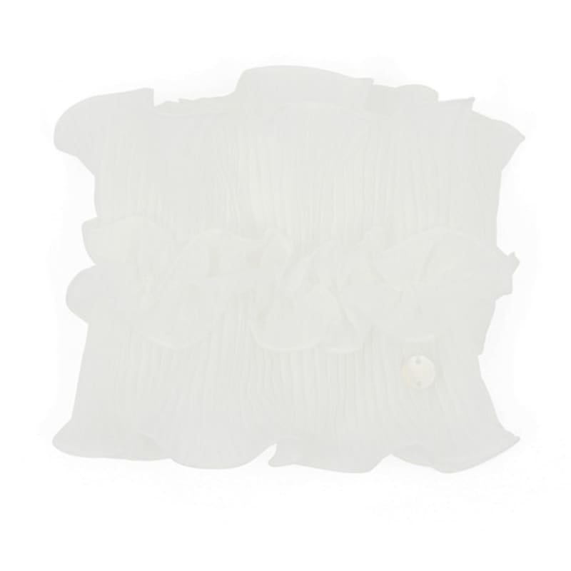 UNDERCONTROL STUDIO NECK TUBE / DOUBLE PLEATED Lace/ WHITE