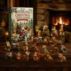 Winter Wonderland Decor 24 Days Christmas Advent Calendar, Forest Animals Countdown Interactive Family Game Cute Acrylic Collectible Toys for Holiday
