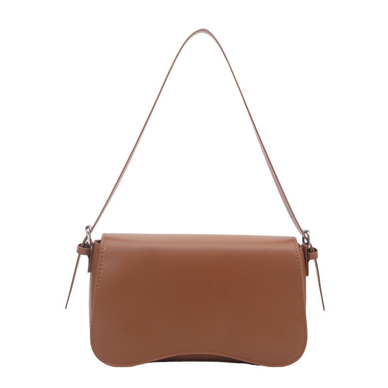 Simple and fashionable spring new armpit bag trend casual personality solid color work commuting shoulder bag