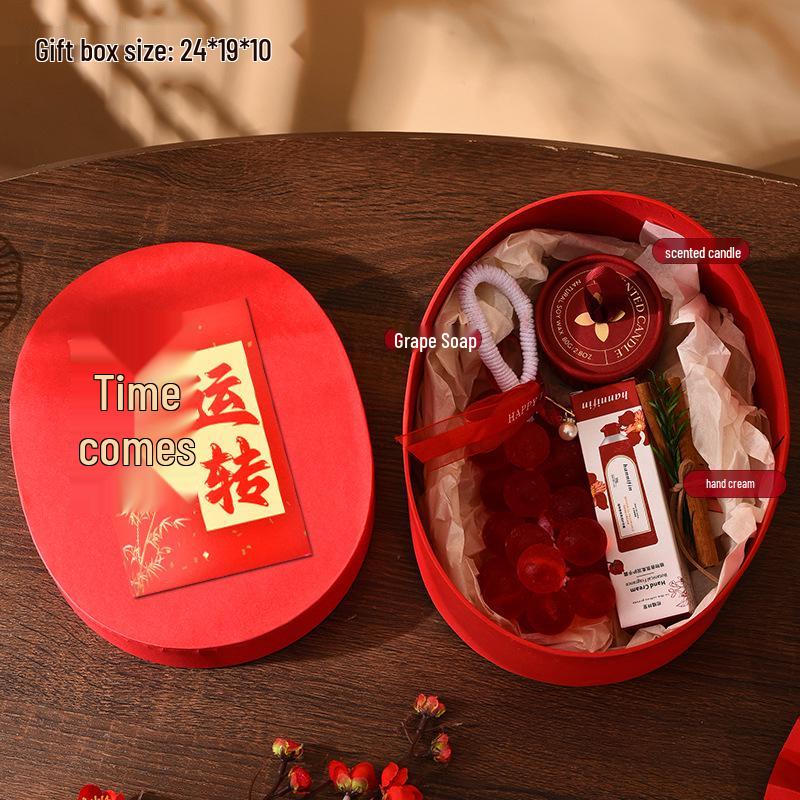 2026 Corporate Year of the Horse Meeting Souvenir Box with Logo - Business Gift for Employees on New Year's Day
