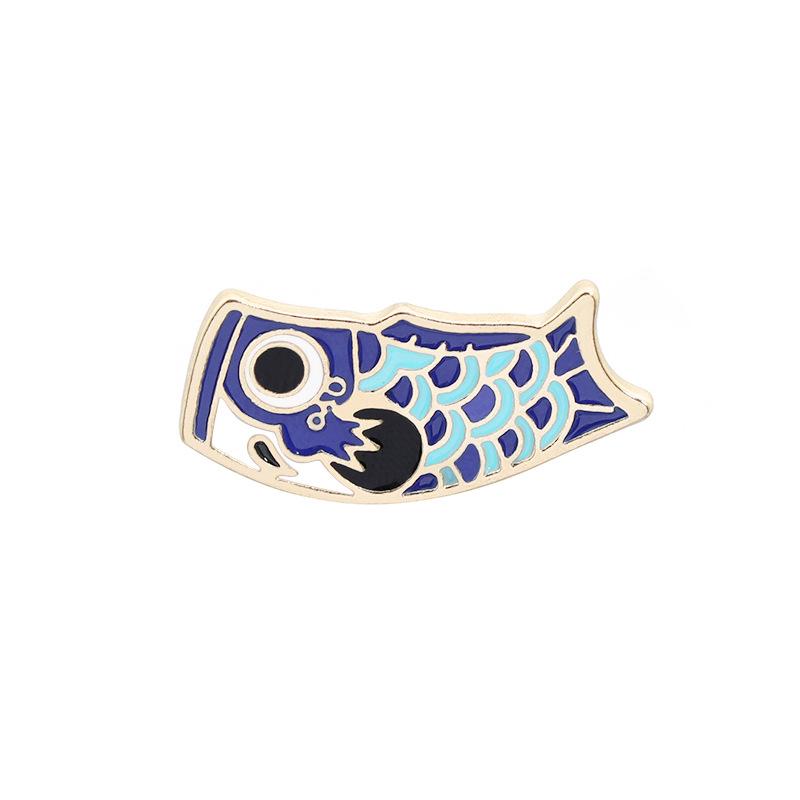 Fashion Jewelry Cartoon Animal Brooch Creative Cute Color Carp Brocade Brooch Gift Brooch Carp fancy carp brooch