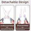 Multifunctional Kitchen Scissors with Magnetic Holder - Detachable Stainless Steel Food Scissors, Ergonomic Handles