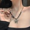 Goth Y2k Punk Necklace Geometry Simple Metal Necklace Adjustable Star Pendant Necklace  Streetwear