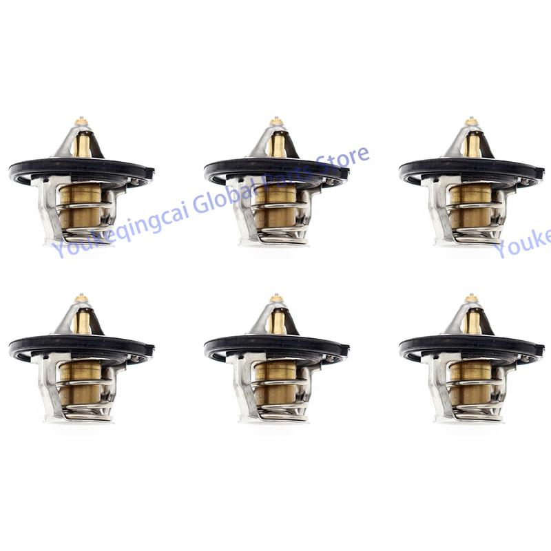 6PCS 255002B000 Engine Coolant Thermostat 25500 2B000 for Elantra Accent Veloster for Cerato Forte 25500-2B000