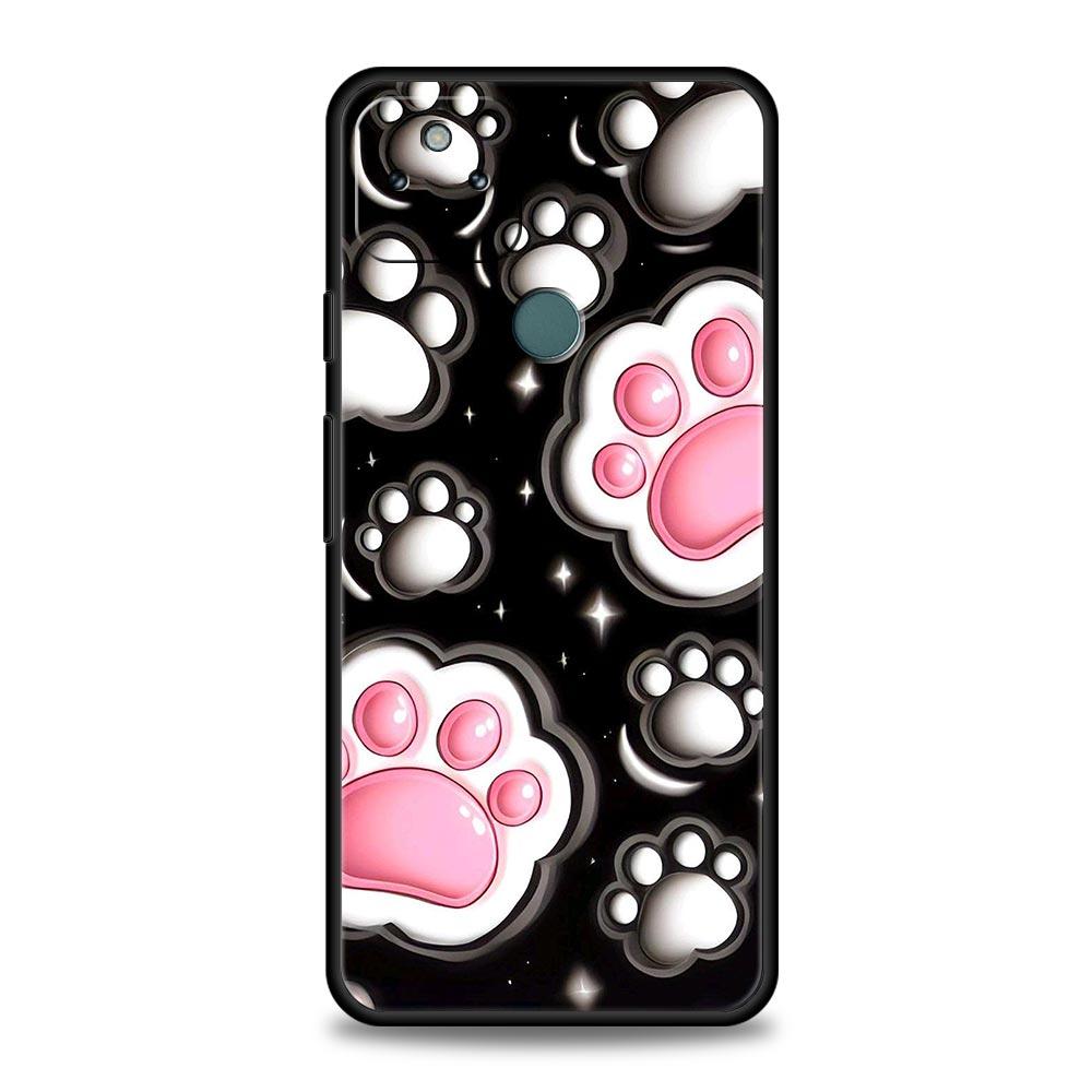 Og Pfotenabdruck Ästhetik Handyhülle Cover für Google Pixel 10 9 8 7 6 9A 8A 7A 6A Pro Stoßfest Weiches TPU 9 Pro XL Hülle Capas