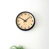 KATOMOKU Muku Clock 8 Black Wall Continuous Second Diameter km-81BKRC Clock, Hand, 30.0cm (Radio-controlled)