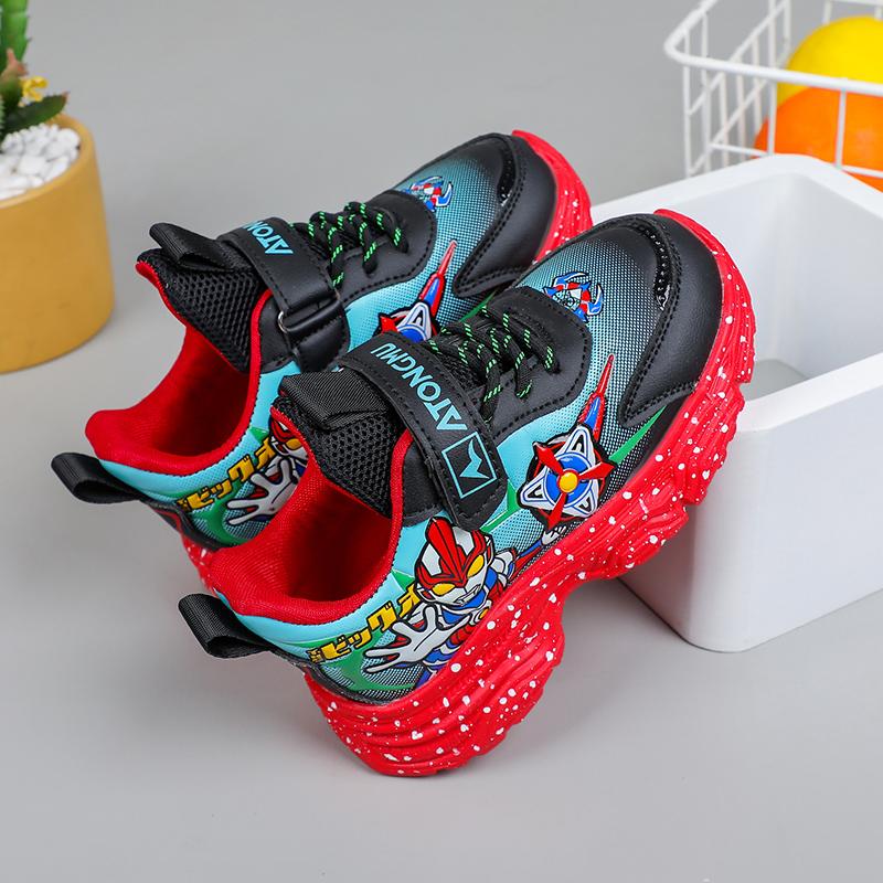 Fashion Kids Sports Walking Casual Shoes Boys Girls Kid's 4 Seasons Sneakers Cartoon Footwear for Child