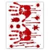 Decorazioni per Feste di Halloween, Impronte di Mani Insanguinate, Bandierine, Bicchieri di Carta, Piatti, Case Infestate, Centri Commerciali, Atmosfera Spaventosa, Tovaglie Insanguinate