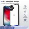 For iPhone 17 Case Matte Skin Touch Clear PC+TPU Shockproof Phone Back Cover