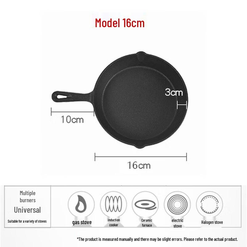 ZISIZ Cast Iron Frying Pan