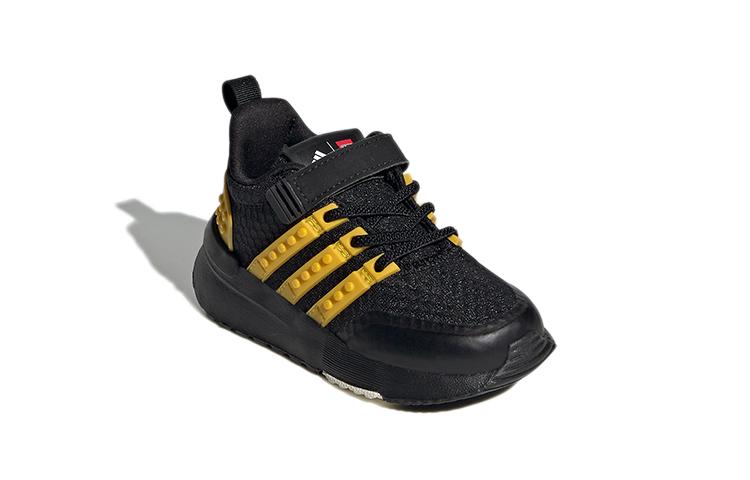 Scarpe da Bambino LEGO x Adidas Racer Tr El Tessuto Comode Punta Tonda Resistenti all'Abrasione Basse Nero Giallo GX3219