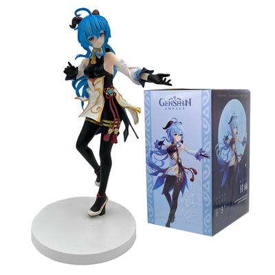 22cm Genshin Impact Ganyu Anime Figure Ganyu Plenilune Gaze Action Figure Keqing /Paimon /Klee Figurine Collection Model Doll Toys