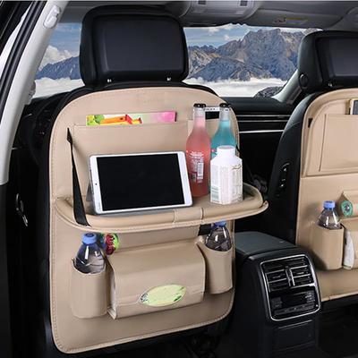 Bolso Traseiro do Assento de Carro, Mesa Dobrável Incluída, Armazenamento para Carro, Assento do Passageiro, Armazenamento de Bagagem, Traseiro