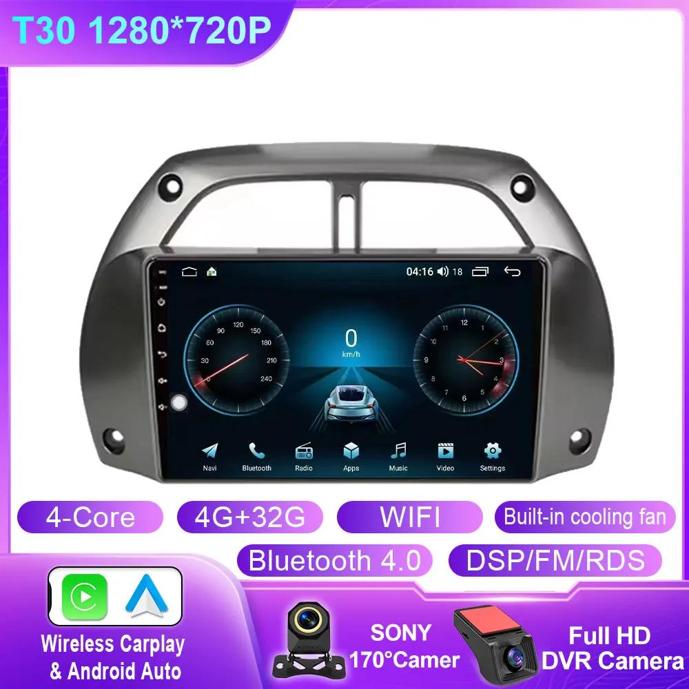 Android 14 For Toyota RAV4 Rav 4 2001 2002 2003 2004 2005 2006 Car Radio Multimedia Player Wireless Carplay Stereo GPS NO 2 DIN
